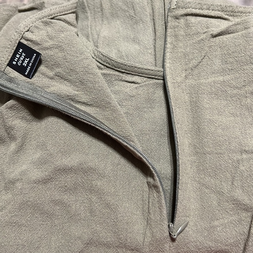 SHEIN Maternity Romper w/ Belt (Sz 3xl) - Picture 9 of 9